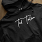 Ted Talen Script Logo Hoodie - Black/White